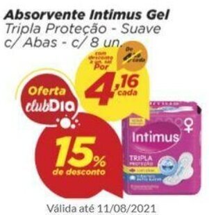 Absorvente Intimus gel