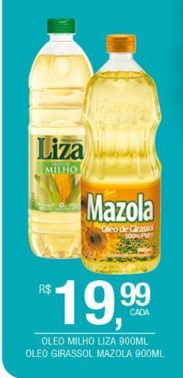 DB Supermercados Óleo de milho liza 900ml oferta