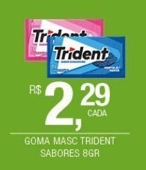 DB Supermercados Goma masc trident 8g oferta