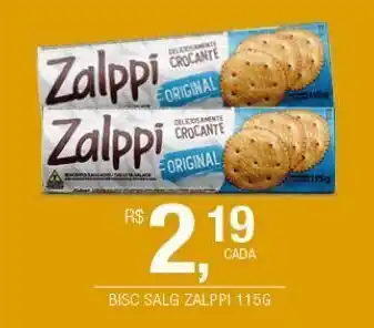DB Supermercados Biscoitos salgados zalppi 115g oferta