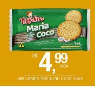 Biscoito maria trigolino coco 345g