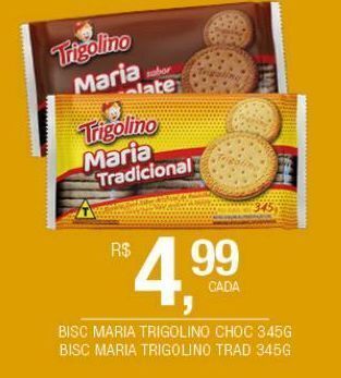 Biscoito maria trigolino choc 345g