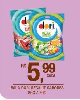 DB Supermercados Bala dori regaliz 85g oferta