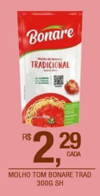 Molho de tomate bonare 300g