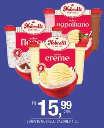 DB Supermercados Sorvete nobrelli sabores 1,3l oferta