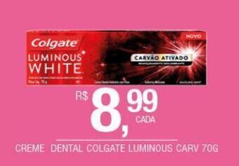 DB Supermercados Creme dental colgate luminous 70g oferta