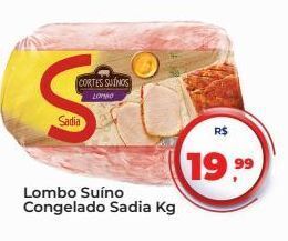 Lombo suíno congelado sadia kg