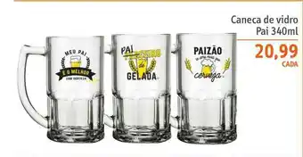 Sonda Caneca De Vidro Pai 340ml oferta