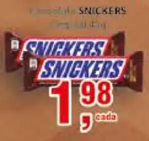 Supermercados Mundial Chocolate Snickers oferta