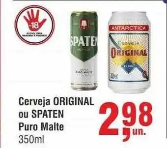 Higa Atacado Cerveja original ou spaten puro malte oferta