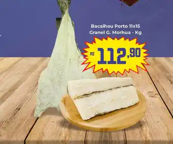 Bacalhau porto 11x15 granel g. morhua kg