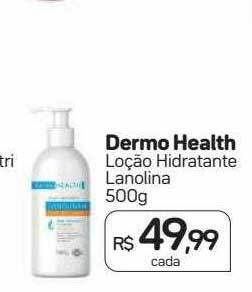 Drogal Dermo health loção hidratante lanolina oferta