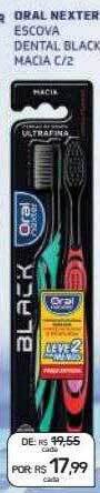 Drogal Oral nexter escova dental black macia c 2 oferta