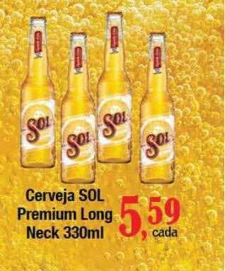 Supermercados Unidos Cerveja sol premium long neck oferta