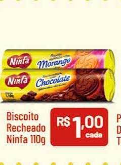 Supermercados Goes Biscoito recheado ninfa oferta