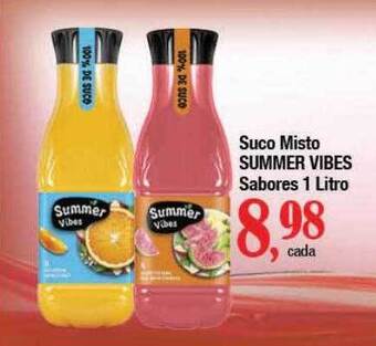 Supermercados Unidos Suco misto summer vibes sabores oferta
