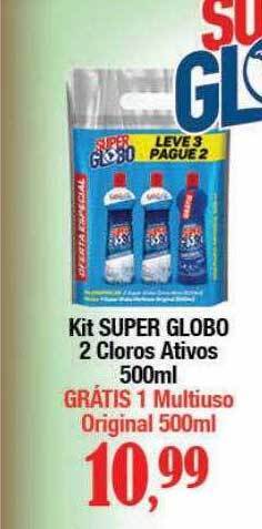 Supermercados Unidos Kit super globo 2 cloros ativos oferta