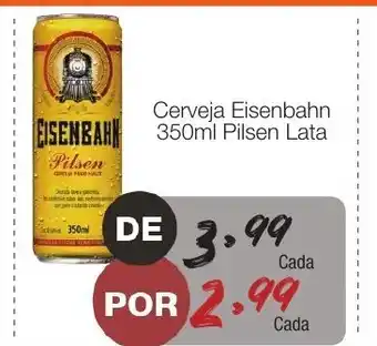 Supermercado Dalben Cerveja Eisenbahn 350ml Pilsen lata oferta