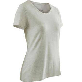 Decathlon Camiseta regular de ginástica e pilates feminina domyos oferta
