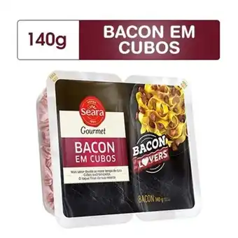 Bacon seara em cubos 140g