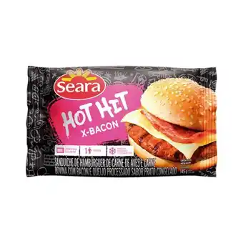 Sanduíche seara hot hit bacon 145g