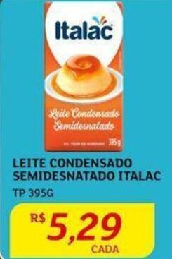 Assaí Atacadista Leite Condensado Semidesnatado Italac TP 395g oferta