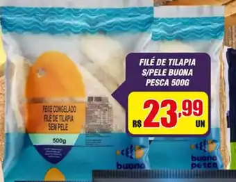 Filé de Tilápia s/ pele Buona Pesca 500g