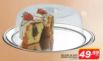 GBarbosa Boleira de Inox Brinox Petunia oferta
