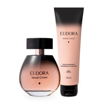 Eudora Combo cristal: desodorante colônia 100ml + loção perfumada desodorante corporal 150ml oferta