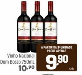 Arena Atacado Vinho Nacional Dom Bosco 750ml oferta