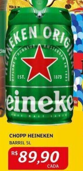 Assaí Atacadista Chopp Heineken 5L oferta