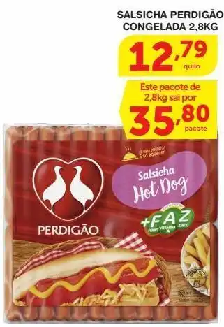Roldão Salsicha perdigão 2,8kg oferta
