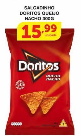 Roldão Salgadinho doritos queijo nacho 300g oferta