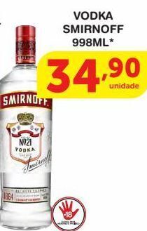 Roldão Vodka smirnoff 998ml oferta