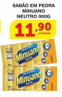 Roldão Sabão em pedra minuano neutro 900g oferta