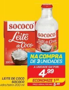 GBarbosa Leite de coco sococo 200ml oferta
