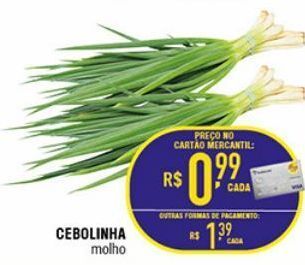 Mercantil Rodrigues Cebolinha molho oferta