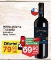 Supermercados Princesa Vinho chileno tripantu premium tinto 750ml oferta