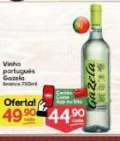 Supermercados Princesa Vinho português gazela branco 750ml oferta