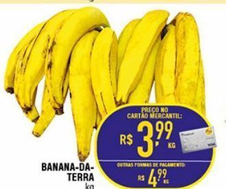 Mercantil Rodrigues Banana da terra kg oferta