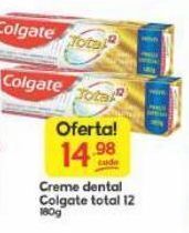 Creme dental colgate total 12 180g