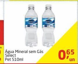 Tenda Atacado Água mineral sem gás select 510ml oferta