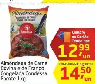 Tenda Atacado Almôndega de carne bovina e de frango condessa kg oferta