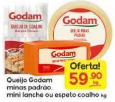 Supermercados Princesa Queijo godam minas padrão, mini lanche ou espeto coalho kg oferta