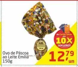 Tenda Atacado Ovo de páscoa ao leite emília 150g oferta