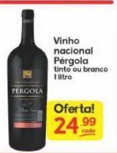 Supermercados Princesa Vinho nacional pérgola tinto y branco 1 l oferta