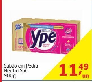 Tenda Atacado Sabão em pedra neutro ypê 900g oferta