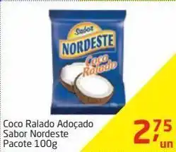Tenda Atacado Coco ralado adoçado nordeste 100g oferta