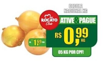 Rocato Supermercados Cebola Nacional 1kg oferta