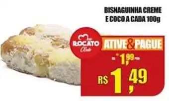 Bisnaguinha Creme e Coco a cada 100g